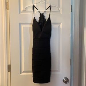 Emerald Sundae black mini dress